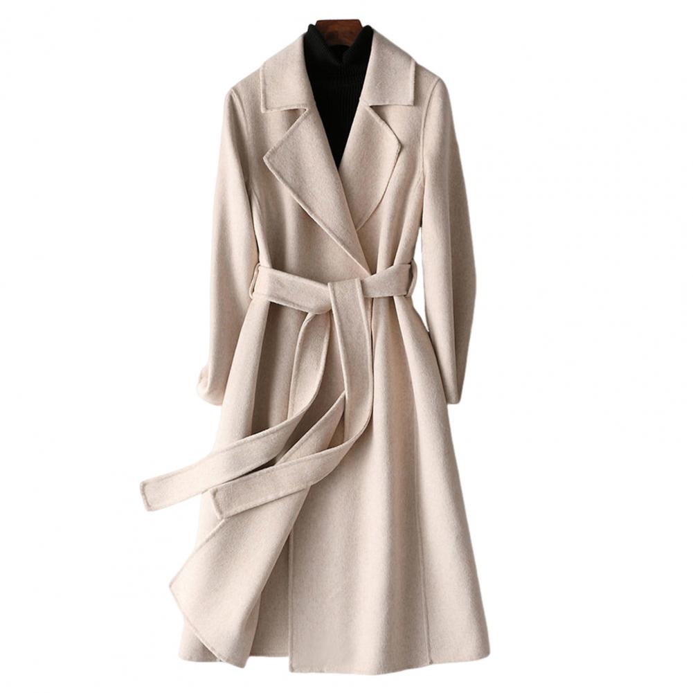 Casaco Feminino de Lã Longo co - Wool Coat Peacoat avaliação e preço