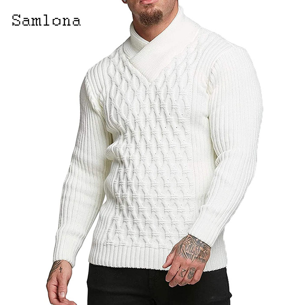 Samlona homens outono novas bl - Wool Scarf Men avaliação e preço