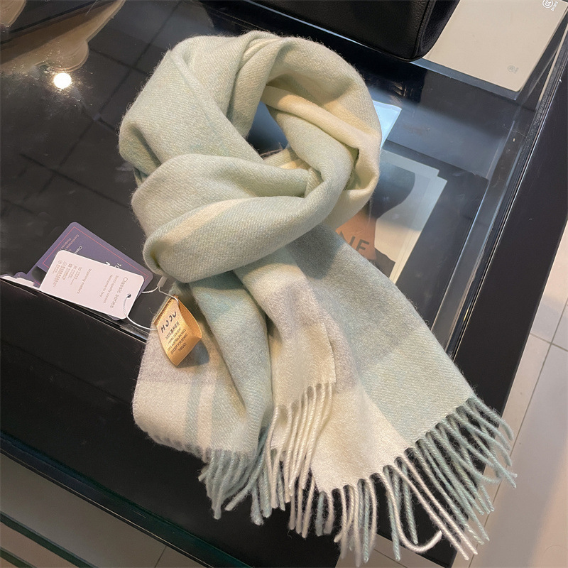 Alta qualidade pura 100% lã ca - Wool Scarf Men avaliação e preço