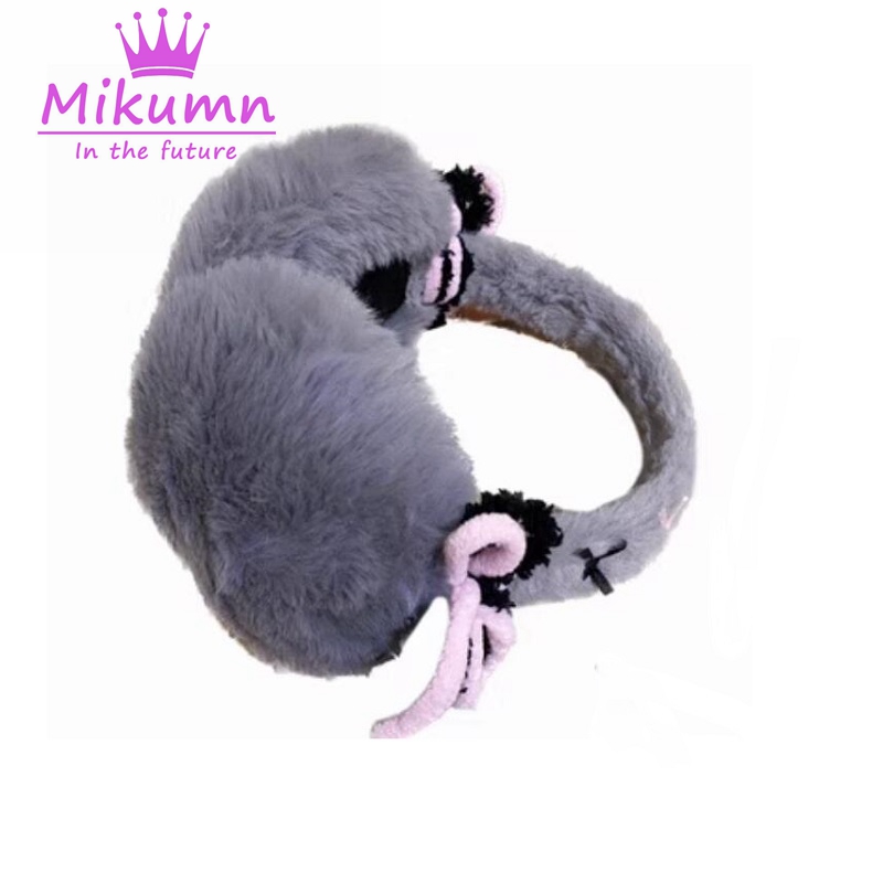 MikAutumn-Harajuku Y2k Bow Plu - Earmuffs Foldable avaliação e preço