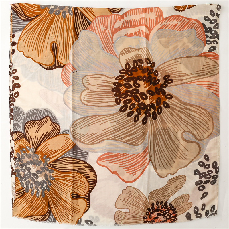 Franja Floral De Pétala Asteca - Shawl Wrap Winter avaliação e preço