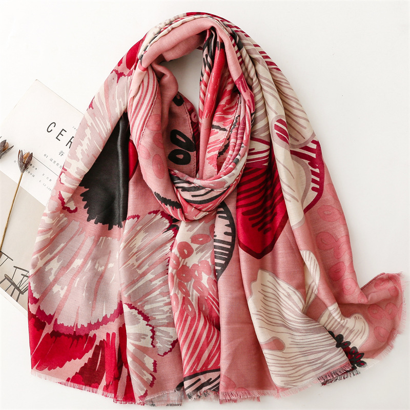 Franja Floral De Pétala Asteca - Shawl Wrap Winter avaliação e preço