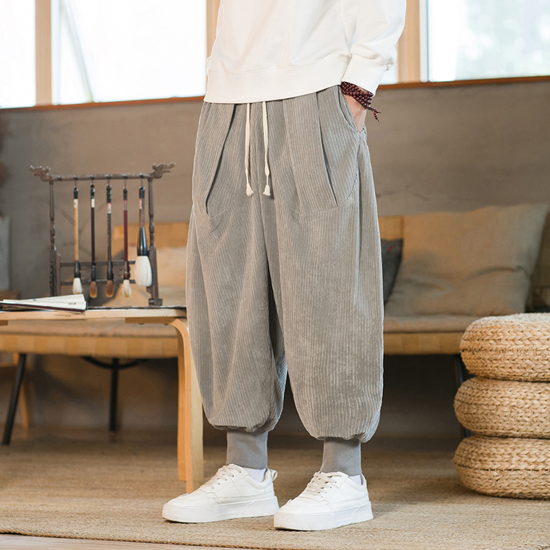 2023 homens inverno cor sólida - Corduroy Pant Warm avaliação e preço
