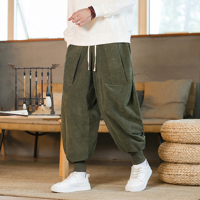 2023 homens inverno cor sólida - Corduroy Pant Warm avaliação e preço
