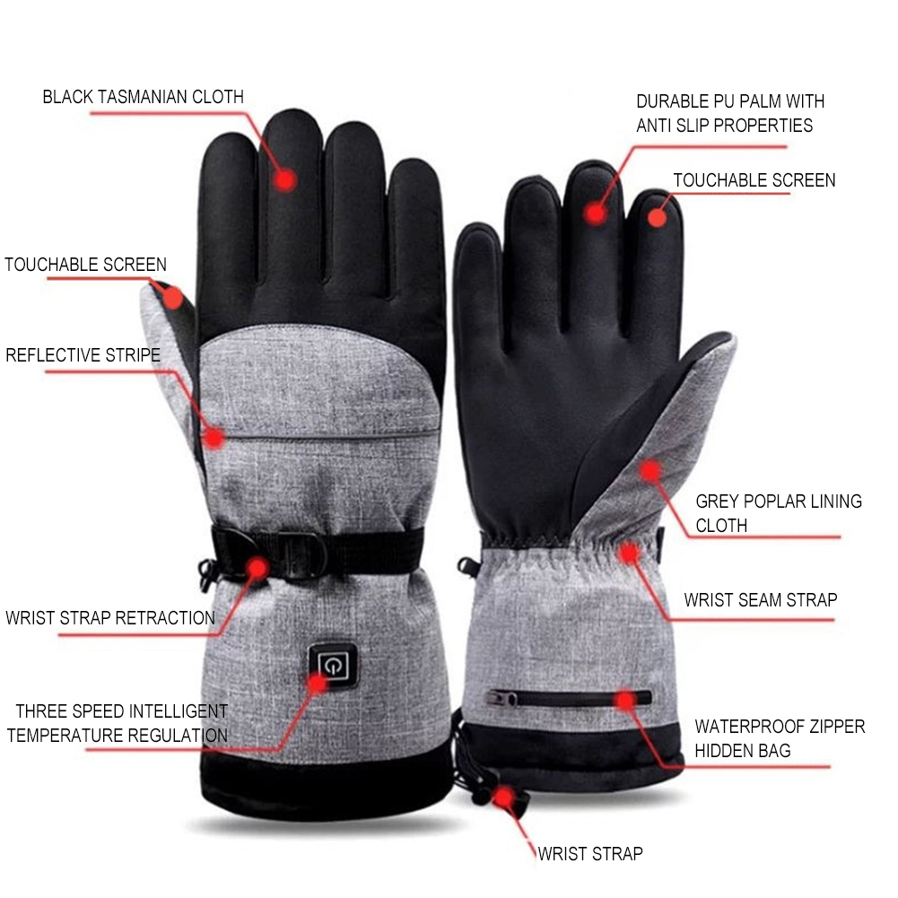1 par de luvas térmicas elétri - Hand Warmer Electric avaliação e preço