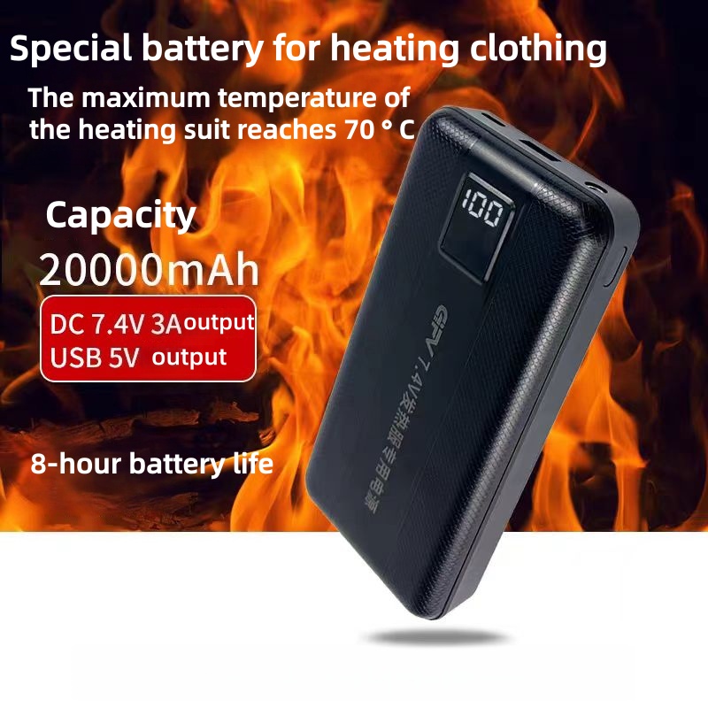 Nova grande capacidade 7.4v/3a - Heated Vest Battery avaliação e preço