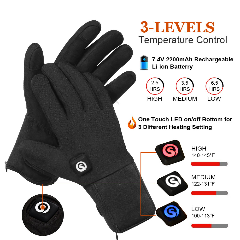 Luvas de motocicleta aquecidas - Touch Screen Gloves avaliação e preço