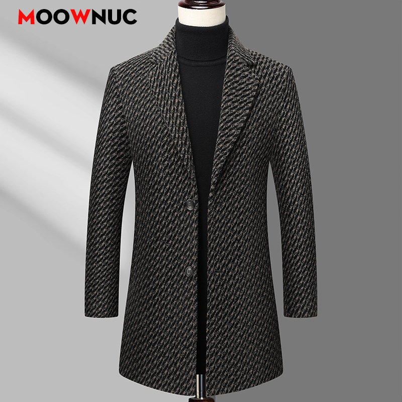 Casaco longo masculino jaqueta - Wool Coat Peacoat avaliação e preço