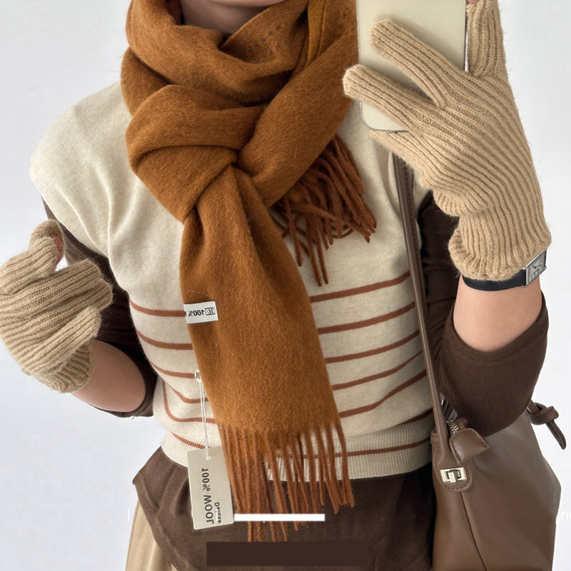 Elegante de boa qualidade 100% - Wool Scarf Men avaliação e preço