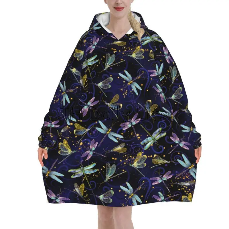 Libélula galáxia wearable cobe - Sherpa Hoodie Fleece avaliação e preço