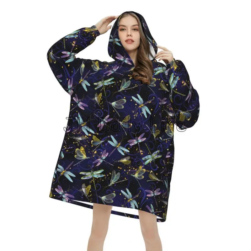 Libélula galáxia wearable cobe - Sherpa Hoodie Fleece avaliação e preço