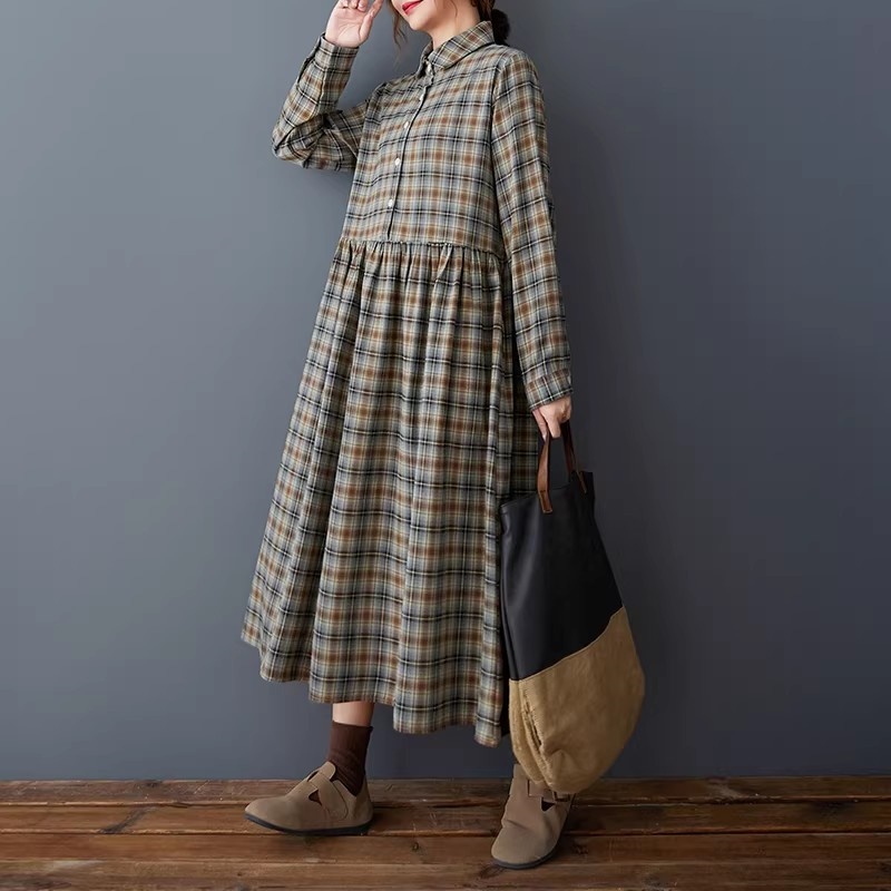 Vestido Camisa Xadrez Retrô Co - Flannel Shirt Lined avaliação e preço