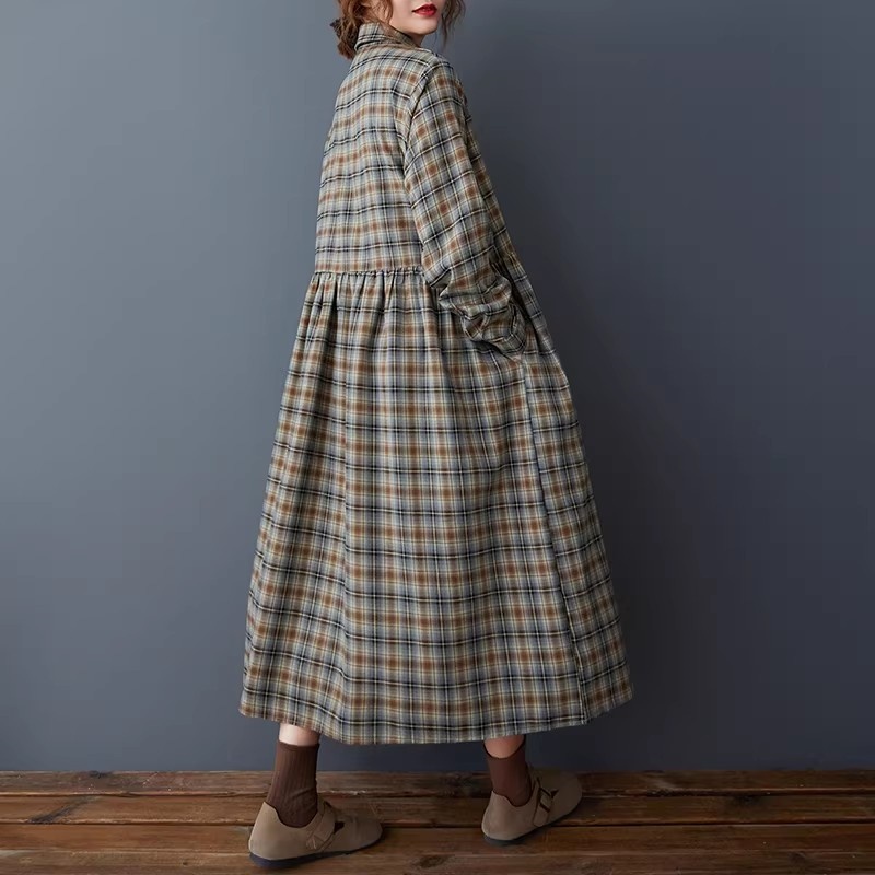 Vestido Camisa Xadrez Retrô Co - Flannel Shirt Lined avaliação e preço