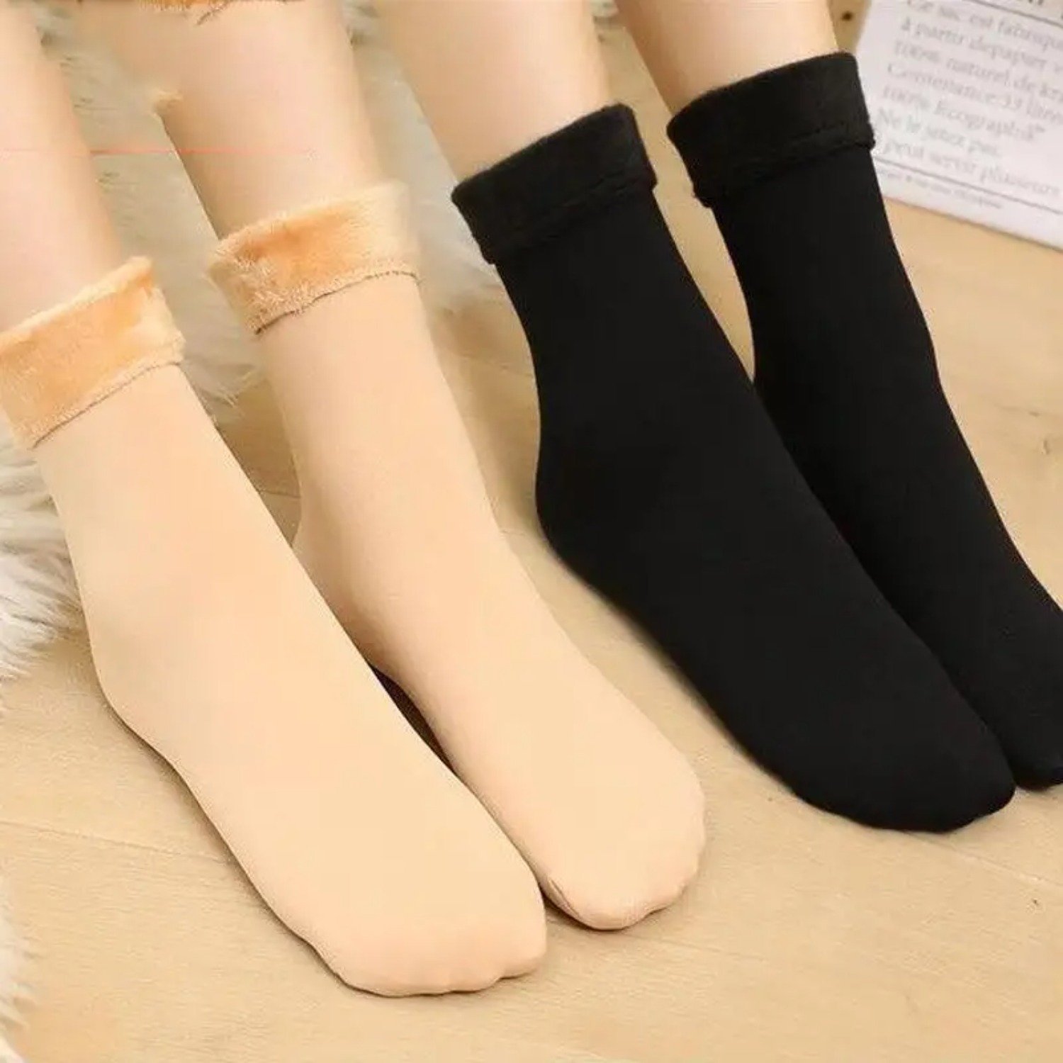 5 Pares/ Meias Térmicas Femini - Thermal Sock Wool avaliação e preço
