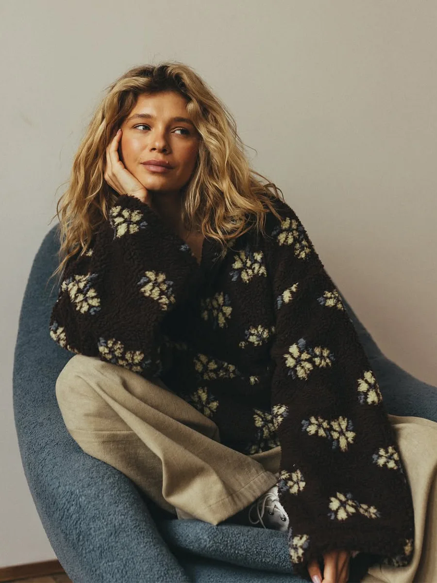 Outono inverno feminino sherpa - Sherpa Hoodie Fleece avaliação e preço