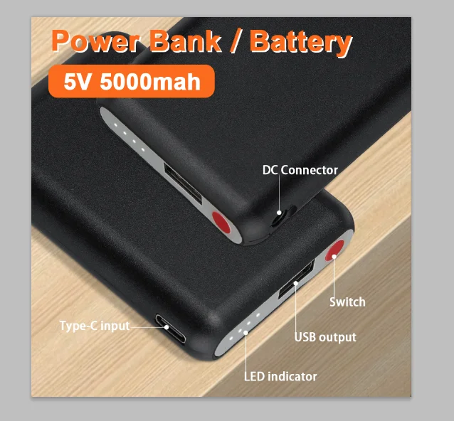 Banco de potência 5v 5000mah l - Heated Vest Battery avaliação e preço