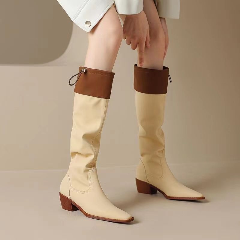 Damasco dedo do pé quadrado bo - Waterproof Winter Boot avaliação e preço