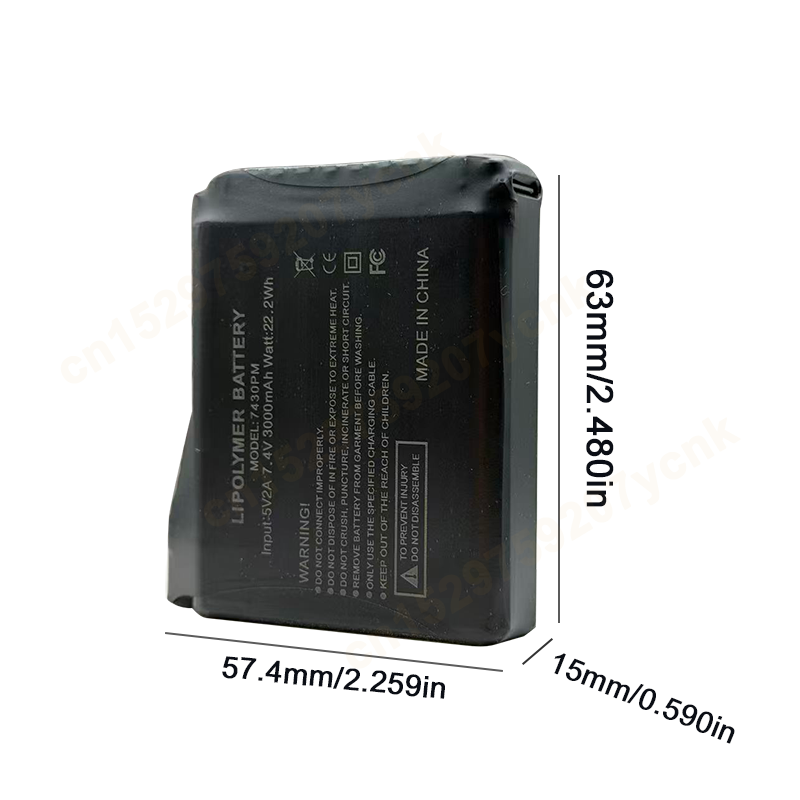 7.4v 3000mah luvas aquecidas b - Heated Vest Battery avaliação e preço