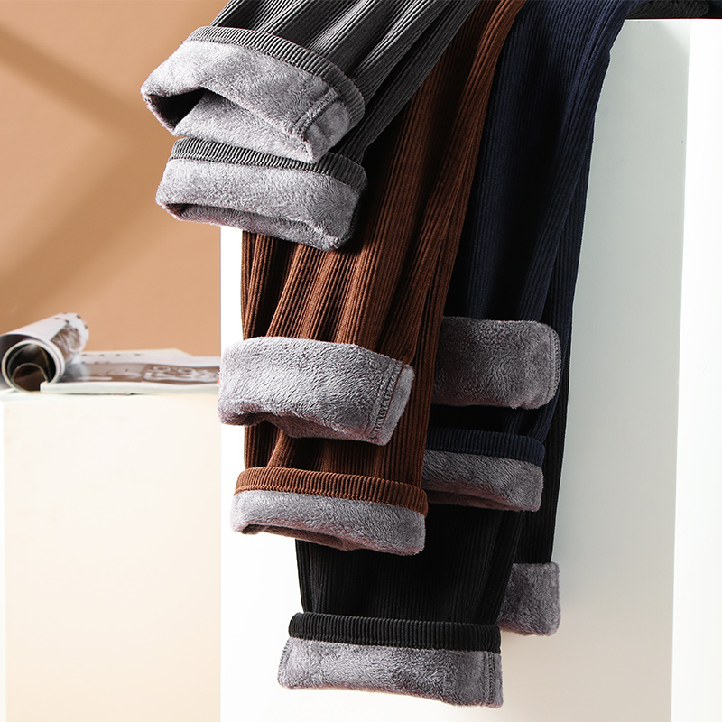 Calças de veludo de lã masculi - Corduroy Pant Warm avaliação e preço