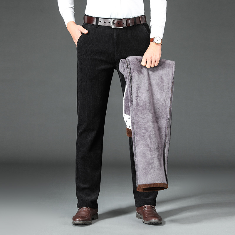 Calças de veludo de lã masculi - Corduroy Pant Warm avaliação e preço