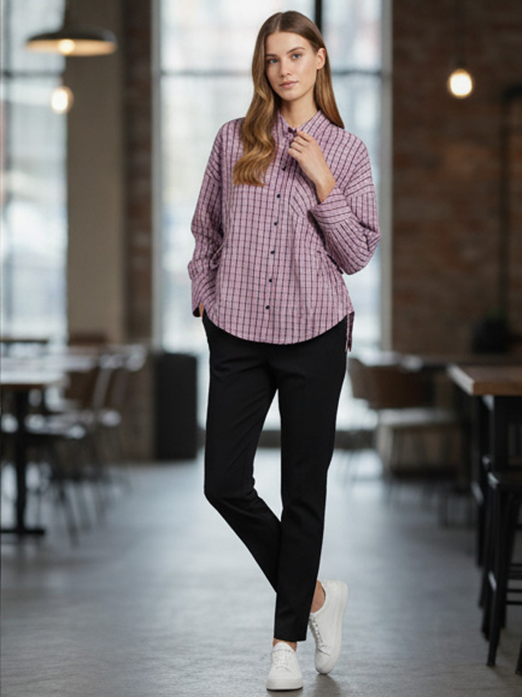 Camisa Xadrez Feminina Elegant - Flannel Shirt Lined avaliação e preço