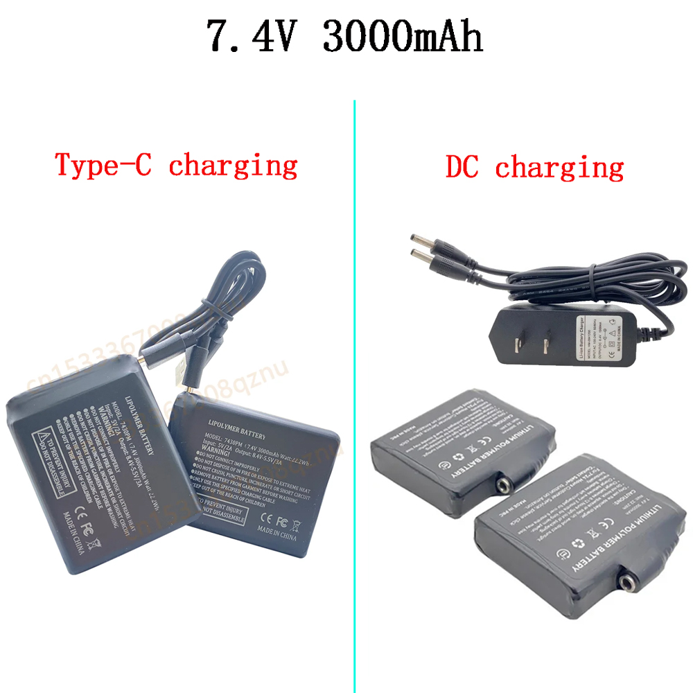 Luvas aquecidas bateria 7.4v 3 - Heated Vest Battery avaliação e preço
