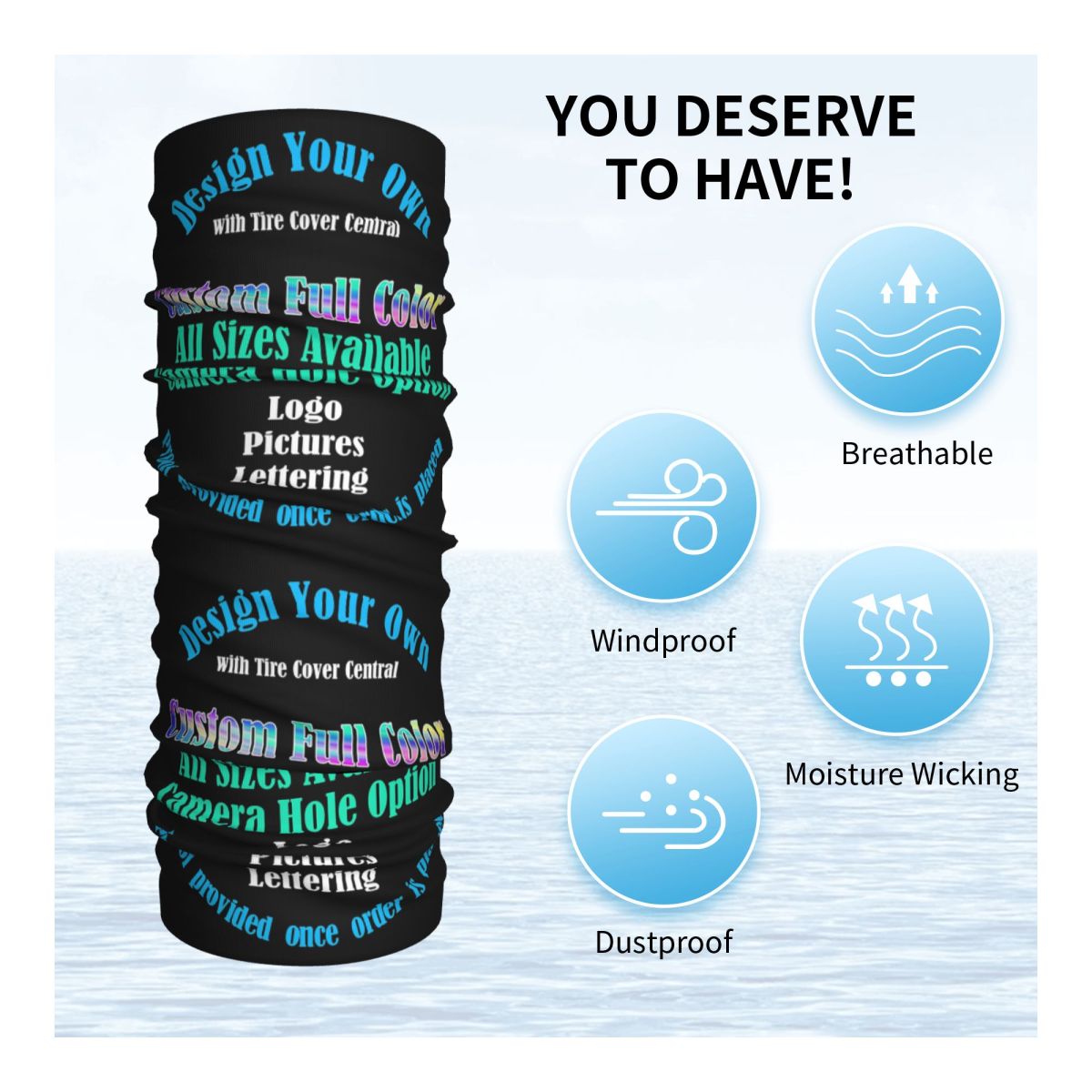 Personalizado seu design impre - Neck Gaiter Fleece avaliação e preço