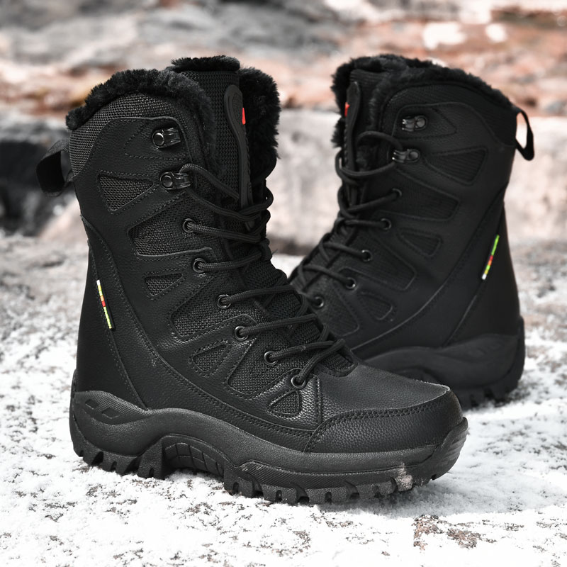 Novos homens botas táticas à p - Waterproof Winter Boot avaliação e preço