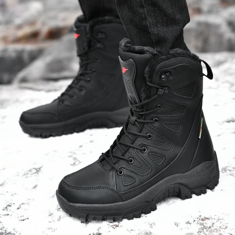 Novos homens botas táticas à p - Waterproof Winter Boot avaliação e preço