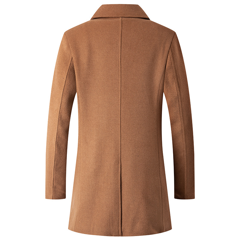Casaco duplo breasted masculin - Wool Coat Peacoat avaliação e preço