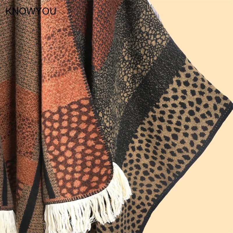 Leopardo impressão split pashm - Cashmere Pashmina Wrap avaliação e preço