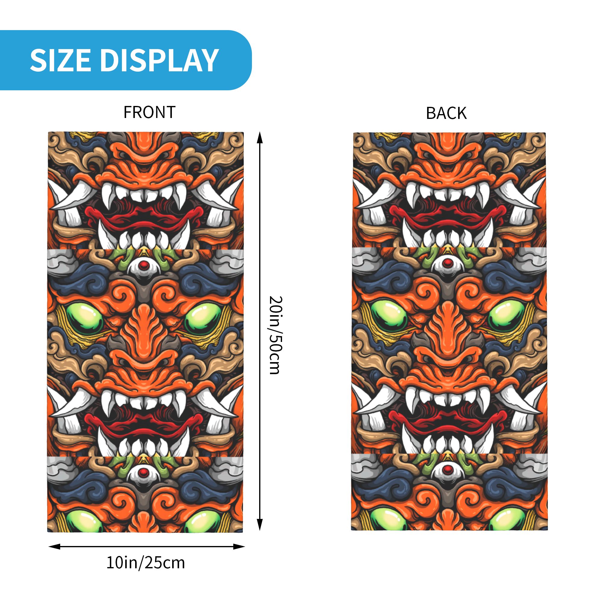 Personalizado samurai demônio  - Neck Gaiter Fleece avaliação e preço